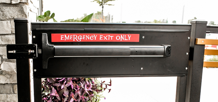 emergency push bar installation in Lakeside